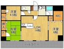 パラシオ二島の間取り画像