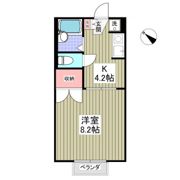 鼻高フラットAの間取り画像