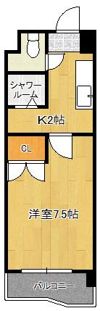 ニューサンリバー7番館の間取り画像