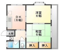 三協コーポの間取り画像