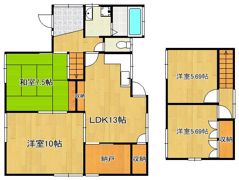 鷹見台4丁目戸建の間取り画像