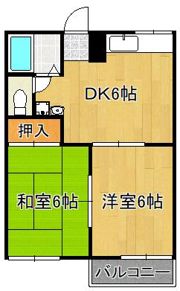 タウニィハイツRIKOの間取り画像