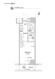 プラウドフラット錦糸町の間取り画像