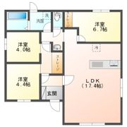 MOKUハウス古前城 B棟の間取り画像