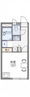 レオパレスブワ リベールの間取り画像