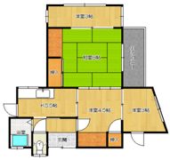 船越4丁目T借家の間取り画像