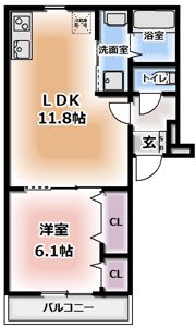 フジパレス守口梶町の間取り画像