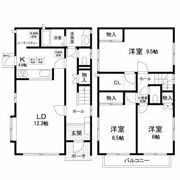 赤堤3丁目戸建ての間取り画像