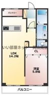 パークヒルズ豊成の間取り画像