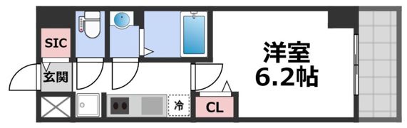 プレサンス天王寺デルニエの間取り画像