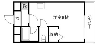 KBコート竹原の間取り画像