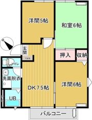 フレグランス中浜Cの間取り画像
