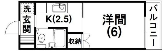 コーポ福元の間取り画像