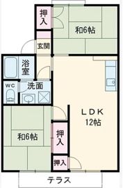 瀬戸ハイツB棟の間取り画像