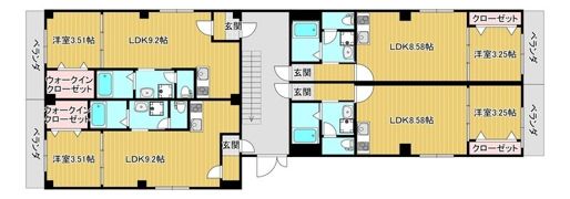 キャトルセゾン豊中本町の間取り画像