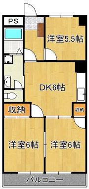 ライフ・モア本城A棟の間取り画像