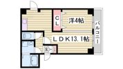 アヴァンティ三宮の間取り画像