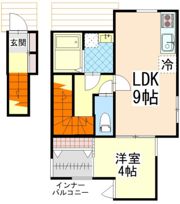 CASA OTTO古市橋の間取り画像