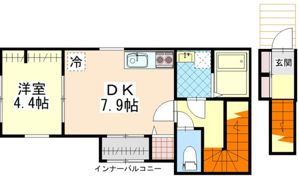 CASA OTTO古市橋の間取り画像
