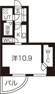 エグゼ難波東の間取り画像