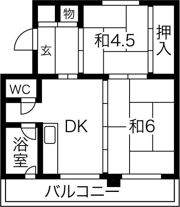 パークヒルズ真々地Ⅰの間取り画像