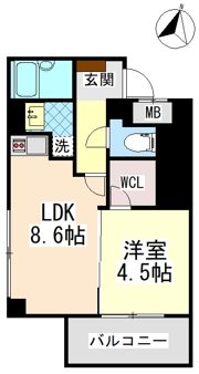 モレス・ヴィラ本山中町の間取り画像