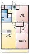 レリアテラス川内南の間取り画像