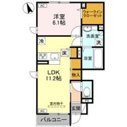 ペルル・ノワール Bの間取り画像