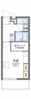 レオパレスグルーデテンポの間取り画像