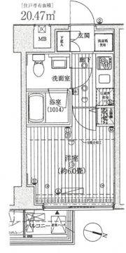 プレール・ドゥーク渋谷幡ヶ谷の間取り画像