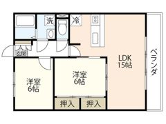 ヴィラ高須の間取り画像
