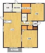 クレア Bの間取り画像