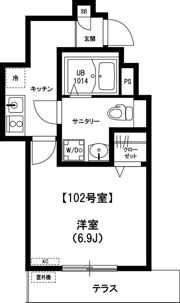 リブリ・国立東の間取り画像