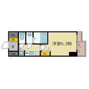 エス・キュート京町堀の間取り画像
