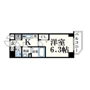 プレサンス江戸堀の間取り画像