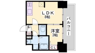 プレサンス兵庫駅前の間取り画像
