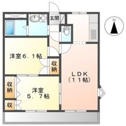 ピアノフォルテの間取り画像