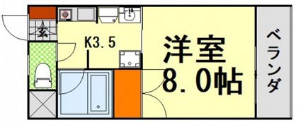 パークヒルズAの間取り画像
