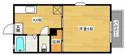 クレアトール高屋 A棟の間取り画像
