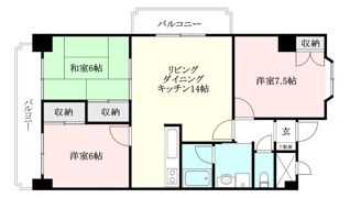 ハイシティ松山の間取り画像