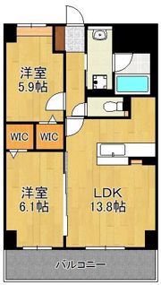 M the be KOKURA Entradaの間取り画像