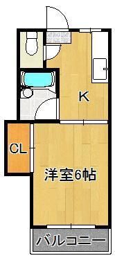 クインハイツ医生ヶ丘の間取り画像