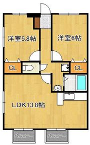 アムールNKIIの間取り画像