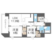 ソルティア東梅田の間取り画像