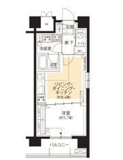 フロール横浜三ツ沢 三番館の間取り画像