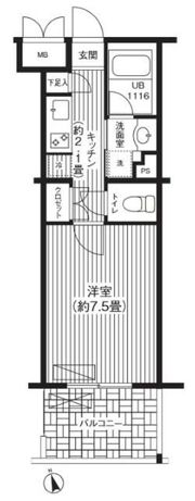 ステラメゾン下北沢の間取り画像