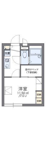 レオパレスフォレ タキノイの間取り画像