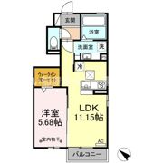 クレールUの間取り画像