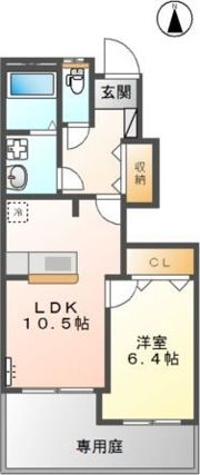 スカイヴィレッジ城南A棟の間取り画像