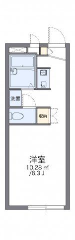 レオパレスメルベーユⅡの間取り画像